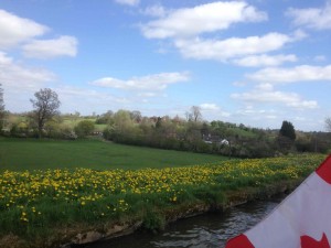 Spring along the Grand Union Canal north of Warwick